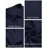 imageCOOFANDY Mens Long Sleeve Button Down Shirt Casual Untucked RegularFit Oxford Dress ShirtsNavy Blue