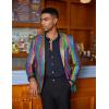 imageCOOFANDY Mens Metallic Jacket Regular Fit Blazer Casual 70s Disco Party Sport Coat01multicolor