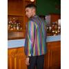 imageCOOFANDY Mens Metallic Jacket Regular Fit Blazer Casual 70s Disco Party Sport Coat01multicolor