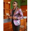 imageCOOFANDY Mens Metallic Jacket Regular Fit Blazer Casual 70s Disco Party Sport Coat03colored Leaf