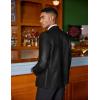 imageCOOFANDY Mens Metallic Jacket Regular Fit Blazer Casual 70s Disco Party Sport CoatBlack
