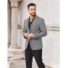 imageCOOFANDY Mens Metallic Jacket Regular Fit Blazer Casual 70s Disco Party Sport CoatSilver Plaid