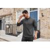 imageCOOFANDY Mens Mock Turtleneck Long Sleeve T Shirts Basic Casual Knitted Half Neck Thermal Lightweight Pullover SweaterGrey