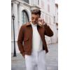 imageCOOFANDY Mens Mock Turtleneck Long Sleeve T Shirts Basic Casual Knitted Half Neck Thermal Lightweight Pullover SweaterWhite