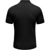 imageCOOFANDY Mens Mock Turtleneck Sweater Short Sleeve Casual Basic Tops Ribbed Knit Pullover Solid TeeAll Black