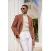 imageCOOFANDY Mens Mock Turtleneck Sweater Short Sleeve Casual Basic Tops Ribbed Knit Pullover Solid TeeApricot