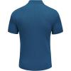 imageCOOFANDY Mens Mock Turtleneck Sweater Short Sleeve Casual Basic Tops Ribbed Knit Pullover Solid TeeDark Blue