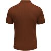imageCOOFANDY Mens Mock Turtleneck Sweater Short Sleeve Casual Basic Tops Ribbed Knit Pullover Solid TeeLight Brown
