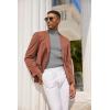 imageCOOFANDY Mens Mock Turtleneck Sweater Short Sleeve Casual Basic Tops Ribbed Knit Pullover Solid TeeLight Grey
