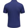 imageCOOFANDY Mens Mock Turtleneck Sweater Short Sleeve Casual Basic Tops Ribbed Knit Pullover Solid TeeNavy Blue