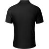 imageCOOFANDY Mens Mock Turtleneck Sweater Short Sleeve Casual Basic Tops Ribbed Knit Pullover Solid TeePat3 Striped Black