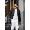 imageCOOFANDY Mens Mock Turtleneck Sweater Short Sleeve Casual Dress Sweater Slim Fit Pullover Basic Knit TeeAll White