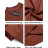 imageCOOFANDY Mens Mock Turtleneck Sweater Short Sleeve Casual Dress Sweater Slim Fit Pullover Basic Knit TeeCaramel