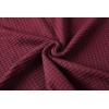 imageCOOFANDY Mens Pullover Sweater Waffle Knit Crewneck Long Sleeve Dress SweaterDeep Red