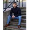 imageCOOFANDY Mens Pullover Sweaters Fashion Diamond Knit Sweater Stylish Knitwear Lightweight JumperBlack