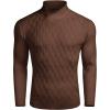 imageCOOFANDY Mens Pullover Sweaters Fashion Diamond Knit Sweater Stylish Knitwear Lightweight JumperDark Brown