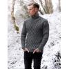 imageCOOFANDY Mens Pullover Sweaters Fashion Diamond Knit Sweater Stylish Knitwear Lightweight JumperDark Grey