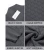 imageCOOFANDY Mens Pullover Sweaters Fashion Diamond Knit Sweater Stylish Knitwear Lightweight JumperDark Grey