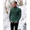 imageCOOFANDY Mens Pullover Sweaters Fashion Diamond Knit Sweater Stylish Knitwear Lightweight JumperGreen