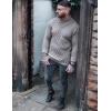 imageCOOFANDY Mens Pullover Sweaters Fashion Diamond Knit Sweater Stylish Knitwear Lightweight JumperLight Grey