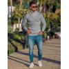 imageCOOFANDY Mens Pullover Sweaters Fashion Diamond Knit Sweater Stylish Knitwear Lightweight JumperLight Grey