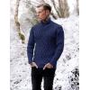 imageCOOFANDY Mens Pullover Sweaters Fashion Diamond Knit Sweater Stylish Knitwear Lightweight JumperNavy Blue