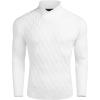 imageCOOFANDY Mens Pullover Sweaters Fashion Diamond Knit Sweater Stylish Knitwear Lightweight JumperWhite
