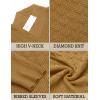 imageCOOFANDY Mens Pullover Sweaters Fashion Diamond Knit Sweater Stylish Knitwear Lightweight JumperYellow