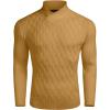 imageCOOFANDY Mens Pullover Sweaters Fashion Diamond Knit Sweater Stylish Knitwear Lightweight JumperYellow