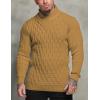 imageCOOFANDY Mens Pullover Sweaters Fashion Diamond Knit Sweater Stylish Knitwear Lightweight JumperYellow