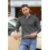 imageCOOFANDY Mens Quarter Button Sweater Lightweight Mock Neck Pullover Sweater Fashion Casual Knitted Waffle Henley SweaterDark Grey