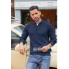 imageCOOFANDY Mens Quarter Button Sweater Lightweight Mock Neck Pullover Sweater Fashion Casual Knitted Waffle Henley SweaterNavy Blue