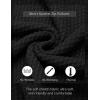 imageCOOFANDY Mens Quarter Zip Pullover Sweater Slim Fit Waffle Mock Turtleneck Polo Sweater Casual Long Sleeve SweatshirtBlack