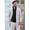 imageCOOFANDY Mens Quarter Zip Pullover Sweater Slim Fit Waffle Mock Turtleneck Polo Sweater Casual Long Sleeve SweatshirtBlack