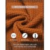 imageCOOFANDY Mens Quarter Zip Pullover Sweater Slim Fit Waffle Mock Turtleneck Polo Sweater Casual Long Sleeve SweatshirtBrown