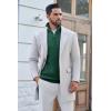 imageCOOFANDY Mens Quarter Zip Pullover Sweater Slim Fit Waffle Mock Turtleneck Polo Sweater Casual Long Sleeve SweatshirtDark Green