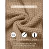 imageCOOFANDY Mens Quarter Zip Pullover Sweater Slim Fit Waffle Mock Turtleneck Polo Sweater Casual Long Sleeve SweatshirtDark Khaki
