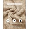 imageCOOFANDY Mens Quarter Zip Pullover Sweater Slim Fit Waffle Mock Turtleneck Polo Sweater Casual Long Sleeve SweatshirtKhaki