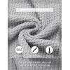 imageCOOFANDY Mens Quarter Zip Pullover Sweater Slim Fit Waffle Mock Turtleneck Polo Sweater Casual Long Sleeve SweatshirtLight Grey