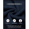 imageCOOFANDY Mens Quarter Zip Pullover Sweater Slim Fit Waffle Mock Turtleneck Polo Sweater Casual Long Sleeve SweatshirtNavy Blue