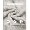 imageCOOFANDY Mens Quarter Zip Pullover Sweater Slim Fit Waffle Mock Turtleneck Polo Sweater Casual Long Sleeve SweatshirtWhite