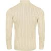 imageCOOFANDY Mens Quarter Zip Sweater Slim Fit Casual Knitted Turtleneck Pullover Mock Neck Polo SweaterLight Khaki