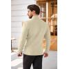 imageCOOFANDY Mens Quarter Zip Sweaters Slim Fit Lightweight Cotton Knitted Casual Mock Neck Pullover SweatersBeige