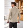 imageCOOFANDY Mens Quarter Zip Sweaters Slim Fit Lightweight Cotton Knitted Casual Mock Neck Pullover SweatersKhaki