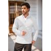 imageCOOFANDY Mens Quarter Zip Sweaters Slim Fit Lightweight Cotton Knitted Casual Mock Neck Pullover SweatersWhite