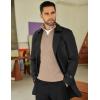 imageCOOFANDY Mens Quarter Zip Sweaters Slim Fit Mock Neck Pullover Sweater Lightweight Knitted Polo SweatersKhaki