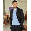 imageCOOFANDY Mens Quarter Zip Sweaters Slim Fit Mock Neck Pullover Sweater Lightweight Knitted Polo SweatersLight Blue