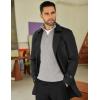 imageCOOFANDY Mens Quarter Zip Sweaters Slim Fit Mock Neck Pullover Sweater Lightweight Knitted Polo SweatersLight Grey