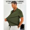 imageCOOFANDY Mens Ribbed Button Down Shirts Short Sleeve Casual Shirt with Pocket Summer Beach Camp TopsArmygreen