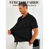 imageCOOFANDY Mens Ribbed Button Down Shirts Short Sleeve Casual Shirt with Pocket Summer Beach Camp TopsBlack